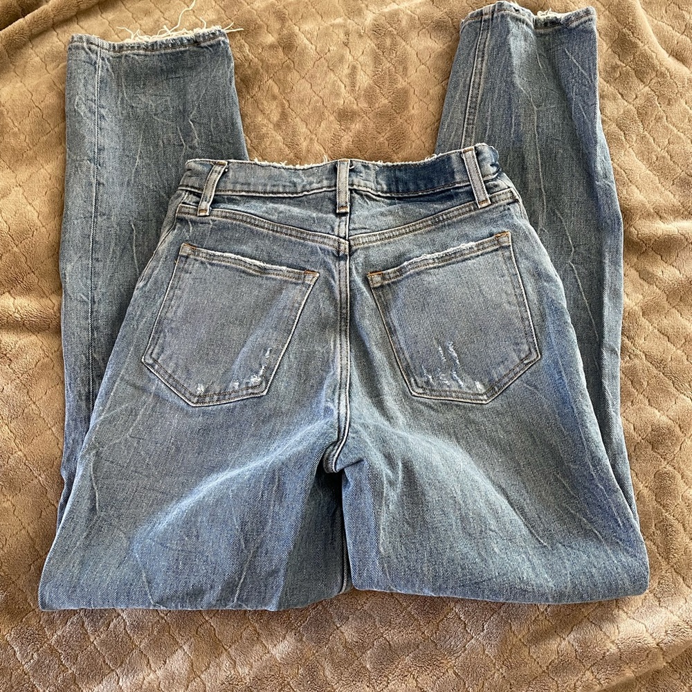 Abercrombie Curve Love 90’s ultra high rise straight jean